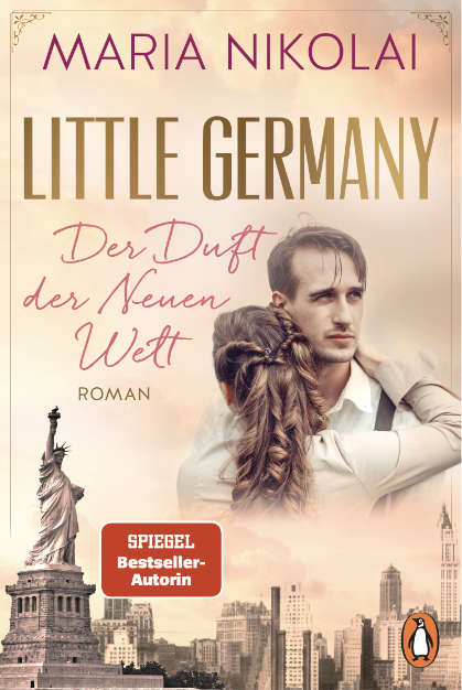 Cover Little Germany Das Buchcover von Little germany, mit zwei sich umarmenden Personen