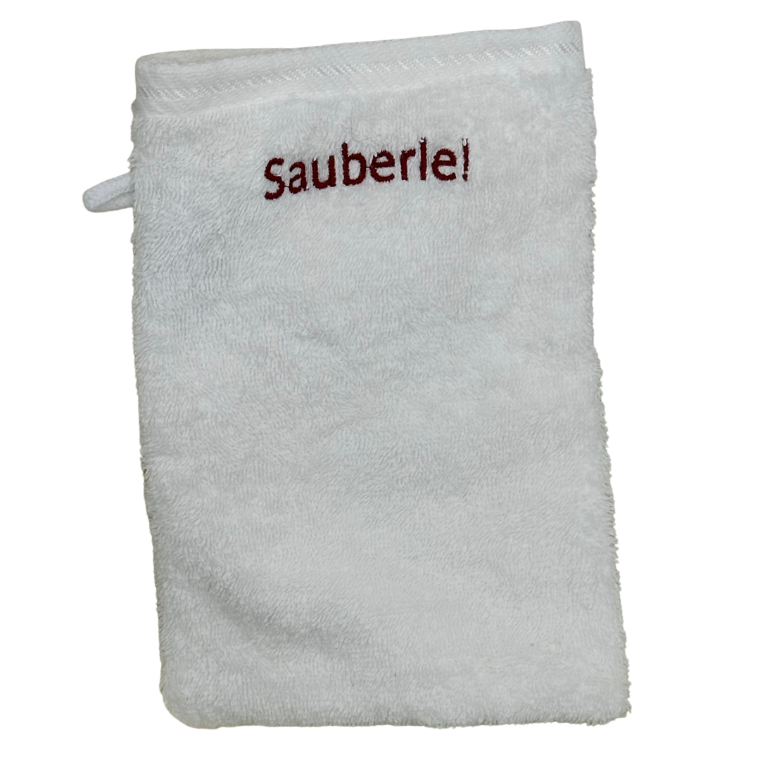 Rems-Murr-Seife mit "Sauberle"-Waschhandschuh