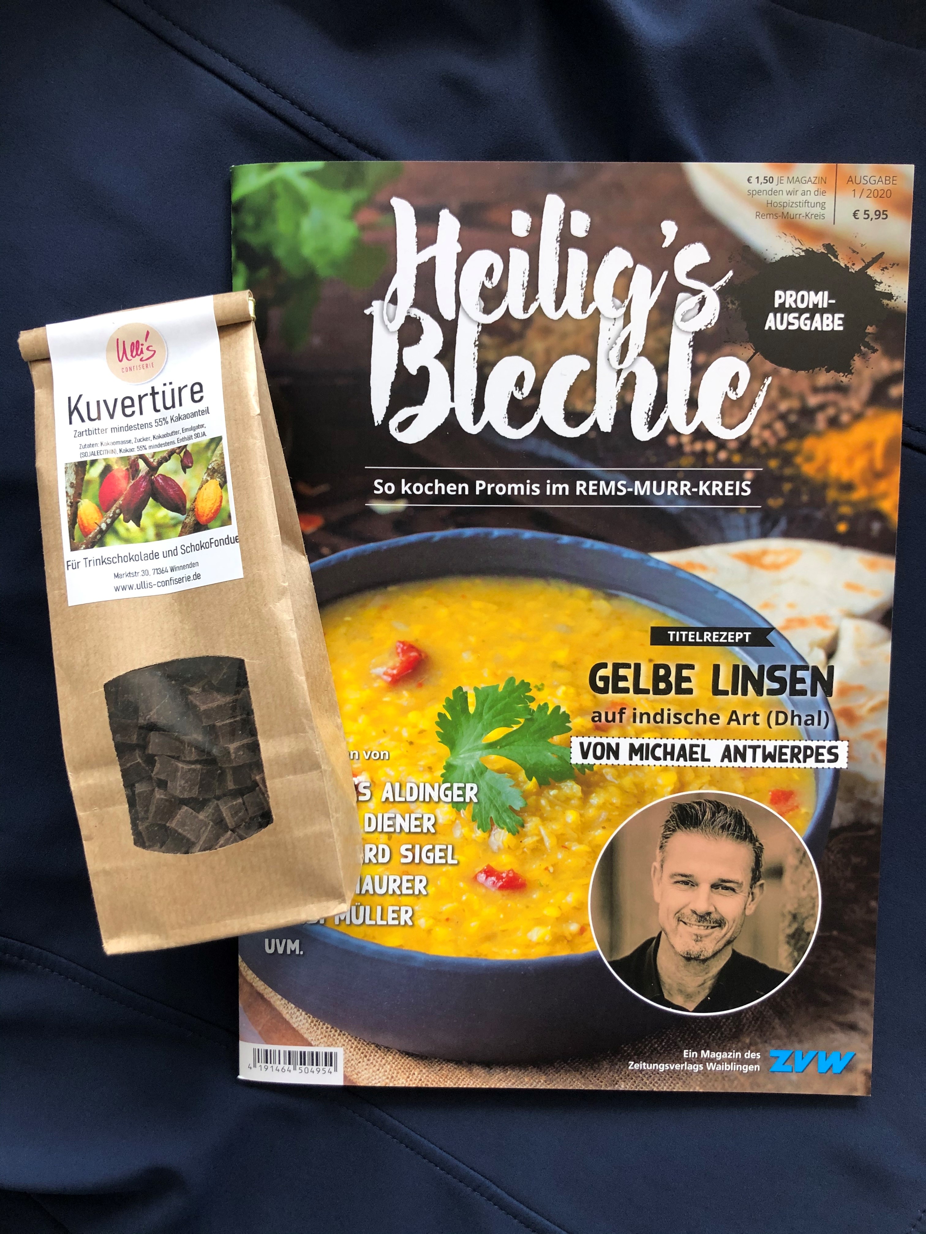 Heilig's Blechle Promiausgabe und Kuvertüre