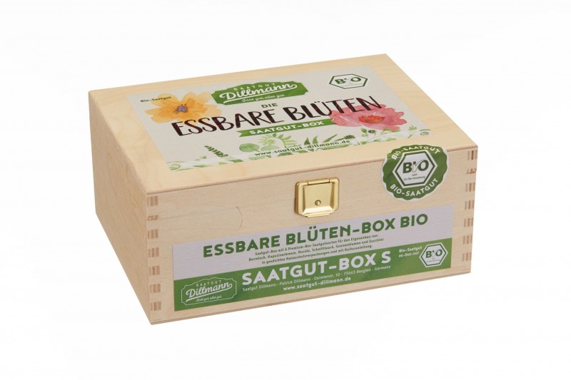 Essbare Blüten Saatgut-Box S Bio