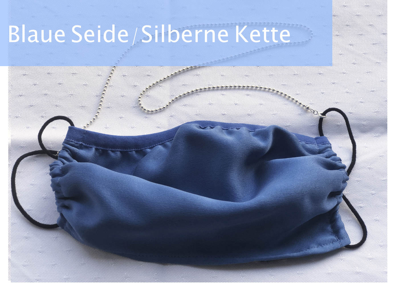 Damen: Seiden-Maske mit Kette Damen: Seiden-Maske mit Kette