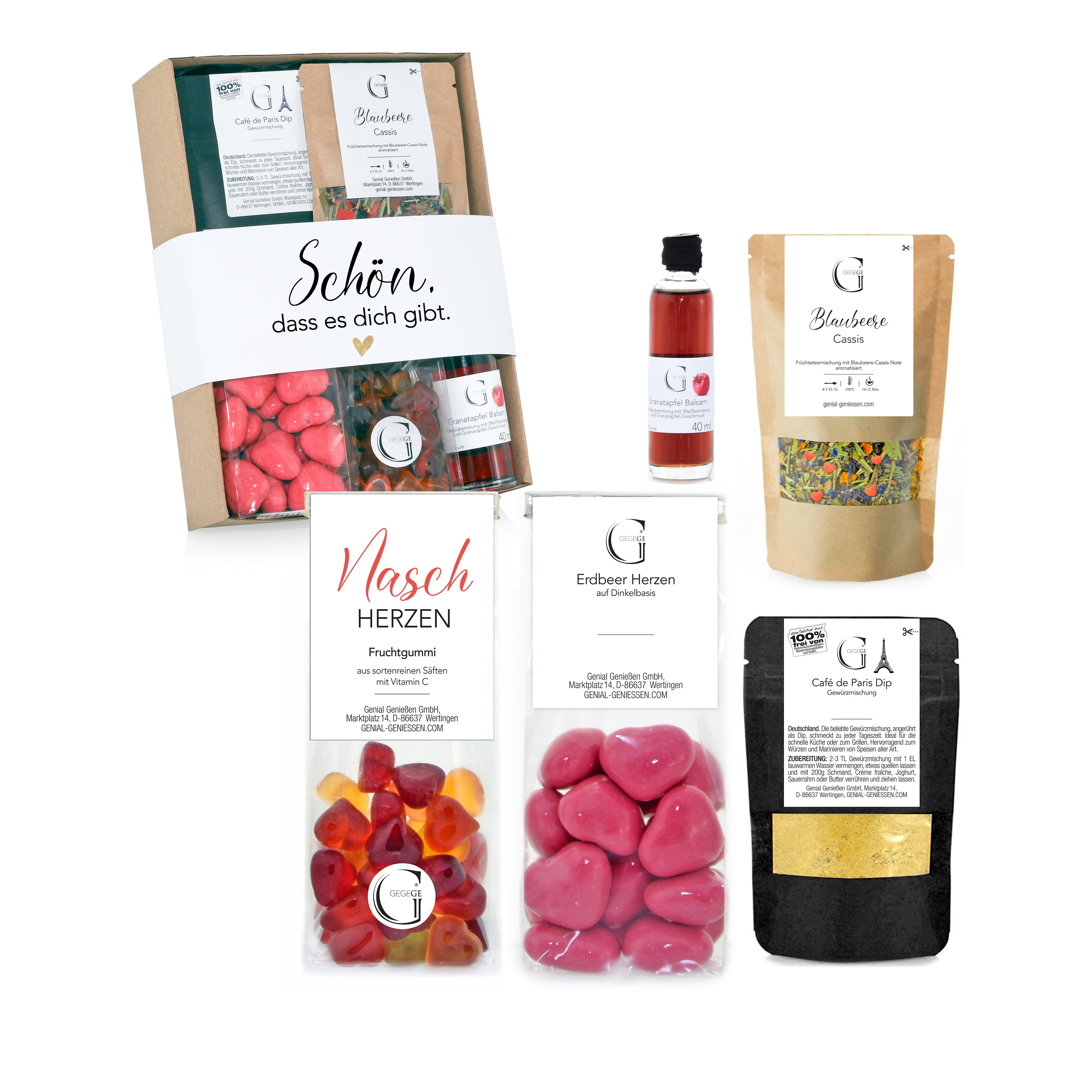 Geschenk-Set Schön, dass es dich gibt