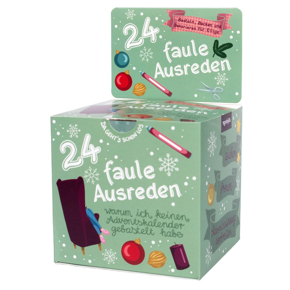  „24 faule Ausreden“ - Adventskalender-Box